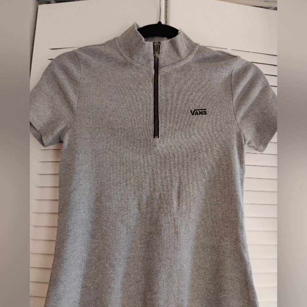 Vans Gray Zip-Up Dress - Picture 2 of 4